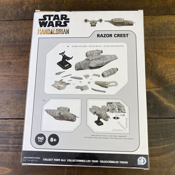 4D Cityscape Model Kit Star Wars The Mandalorian Razor Crest Disney 140 pieces - Picture 4 of 6